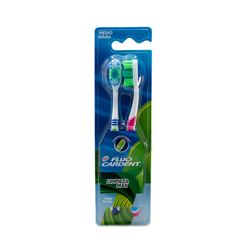 CEPILLO FLUOCARDENT 2U LIMPIEZA MAX